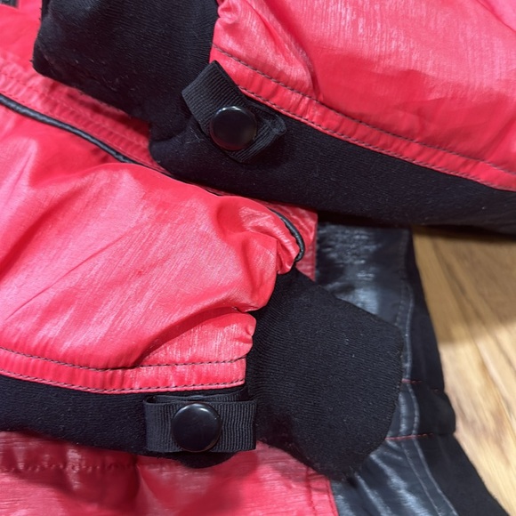 The North Face Arc 600 Down Jacket Red Black Shiny Puffer Jacket Medium - Picture 10 of 10